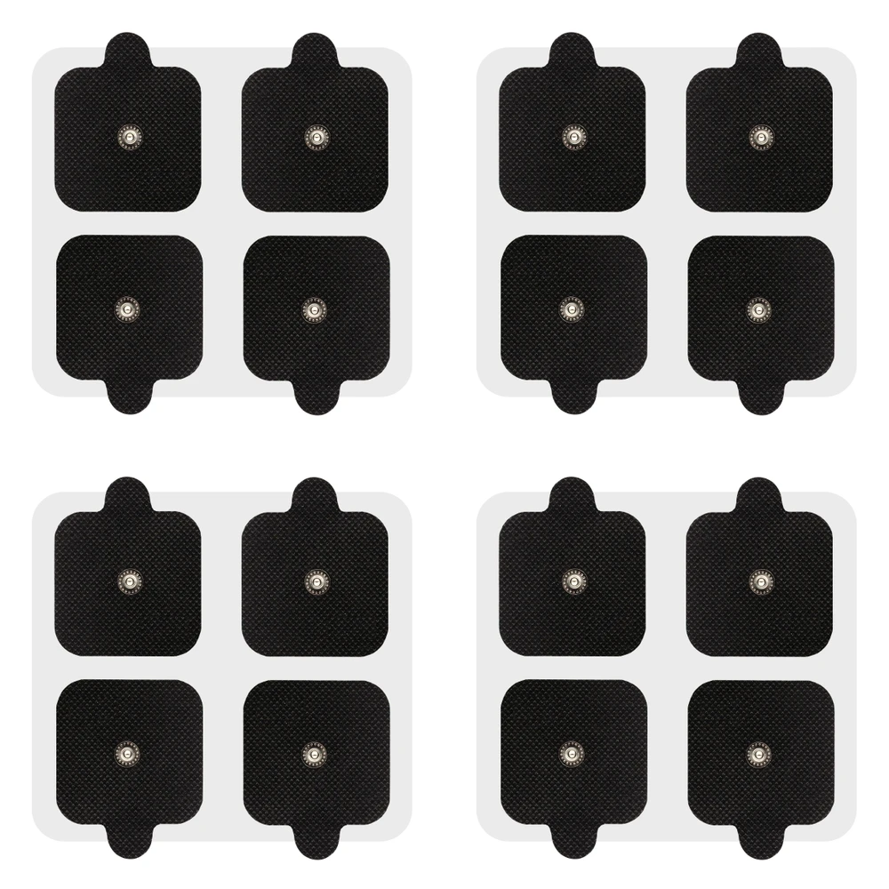 16 Electrodos Pad Parches 5x5 Beurer Soqi Vak Electro Reflex - Negro