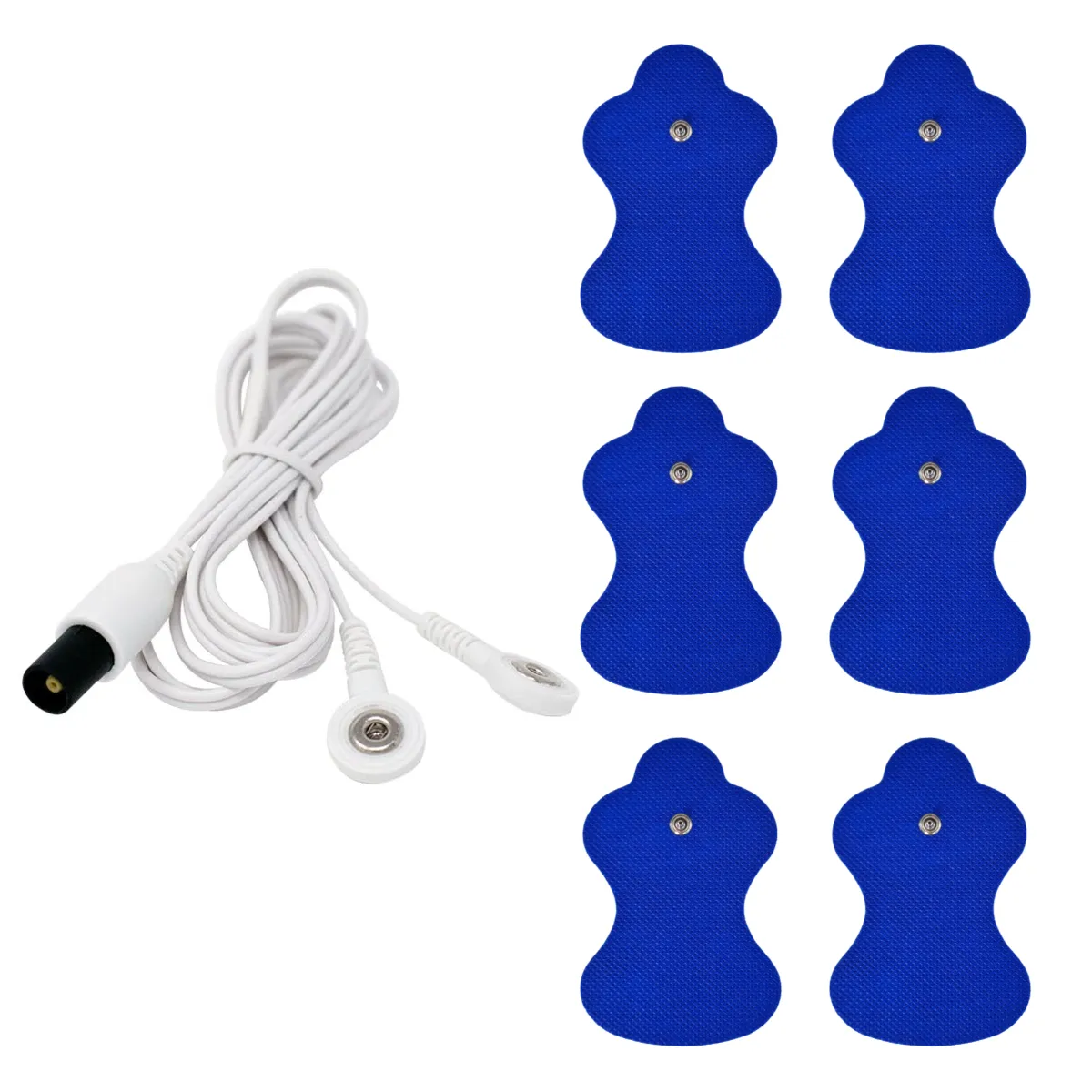 Cable + 6 Electrodos Compatibles Omron Solo Hv-f021 Hv-f013 Blanco